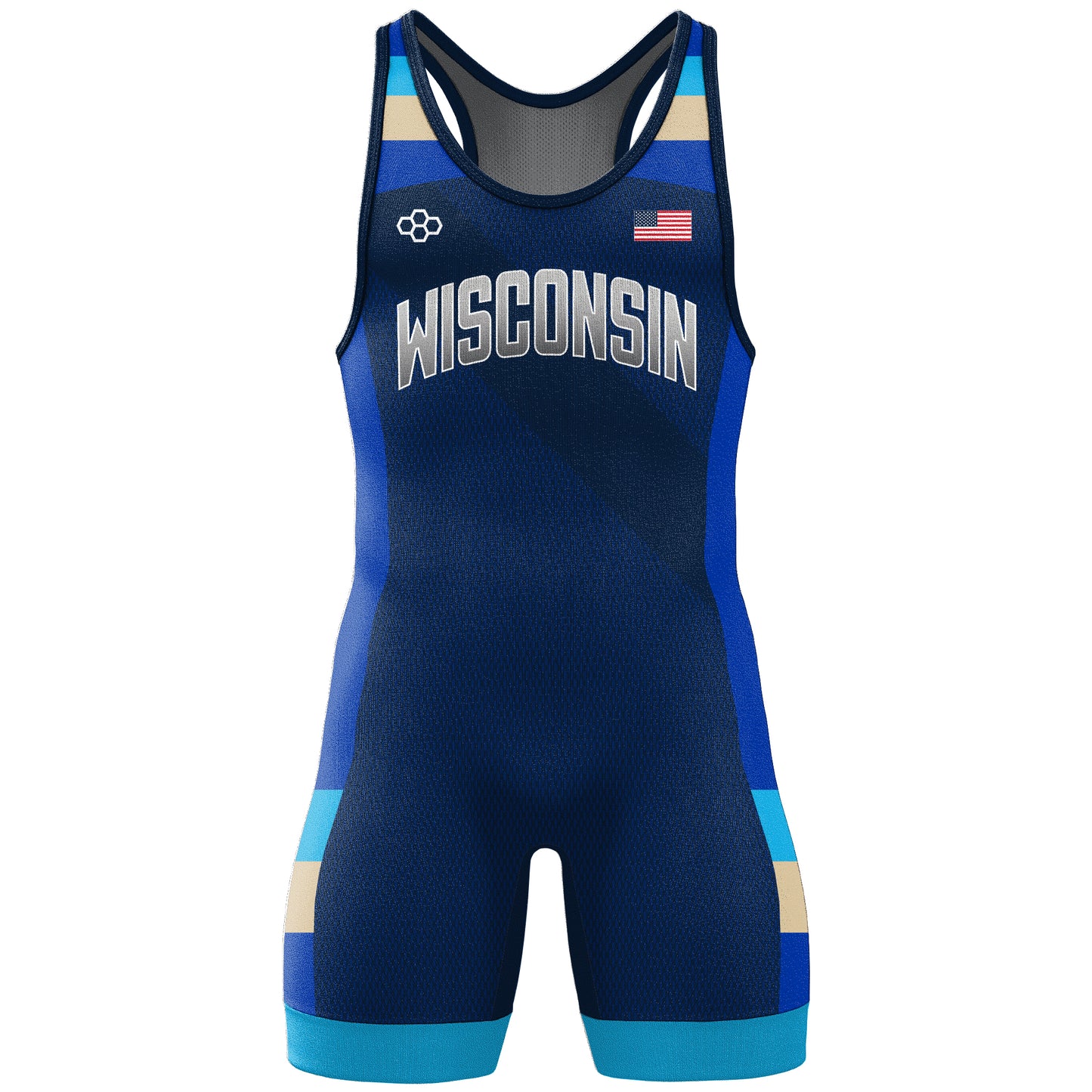 Elite Singlet-Men's--Wisconsin National Team Store Blue
