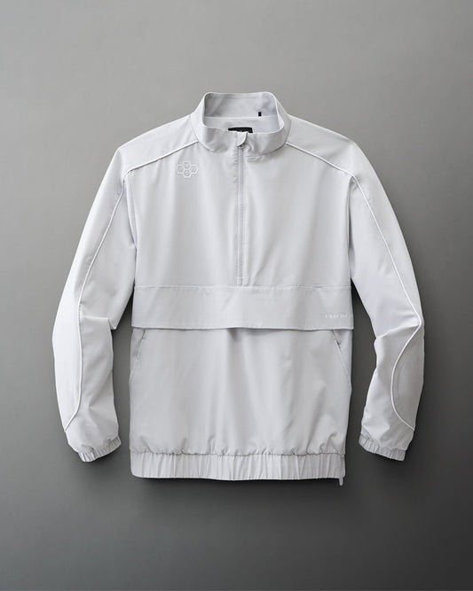 Coupe-vent 1/4 zip RUDIS - Gris lunaire